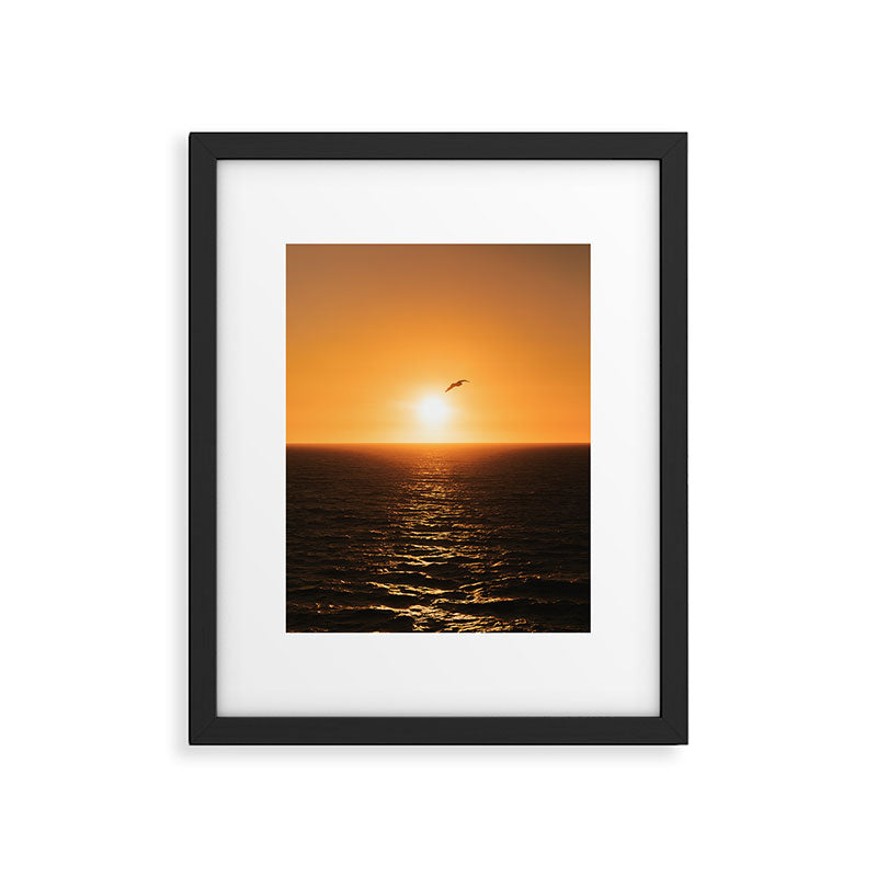 "flying solo" Framed Art Print