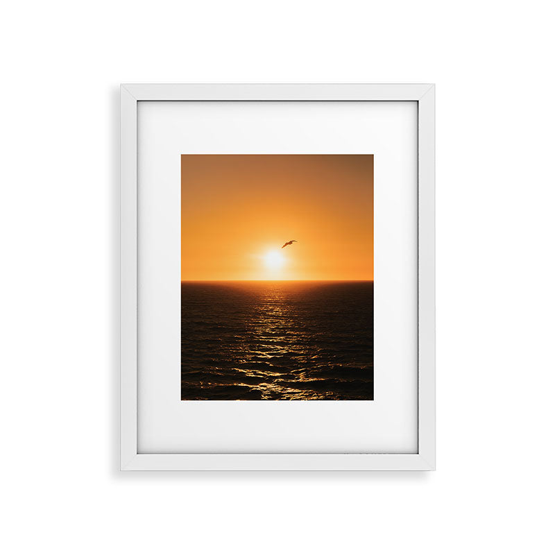 "flying solo" Framed Art Print