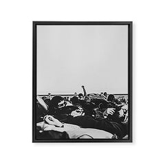 "movement" Framed Canvas Print