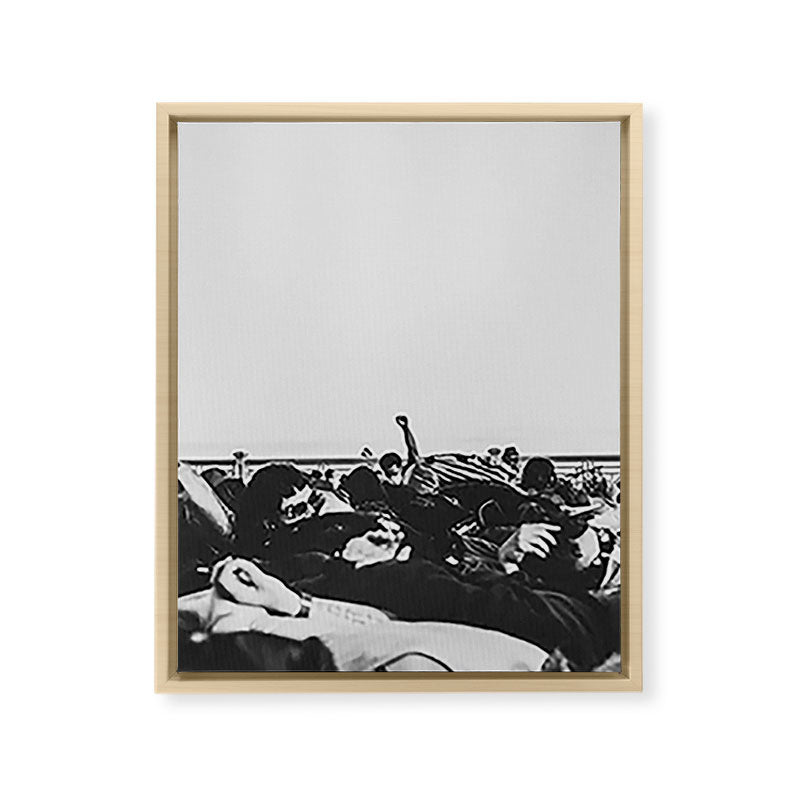 "movement" Framed Canvas Print