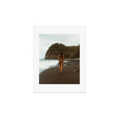 "stormy beach" Art Print