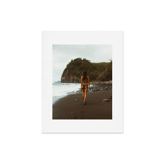 "stormy beach" Art Print