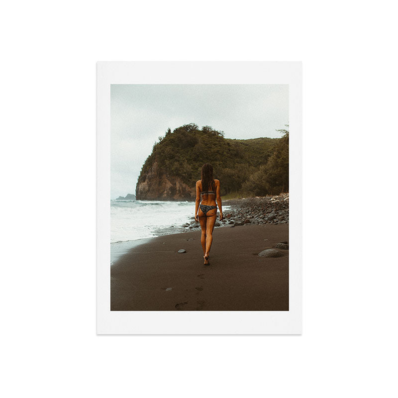 "stormy beach" Art Print