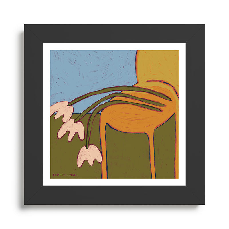 3 Flowers Framed Art Print