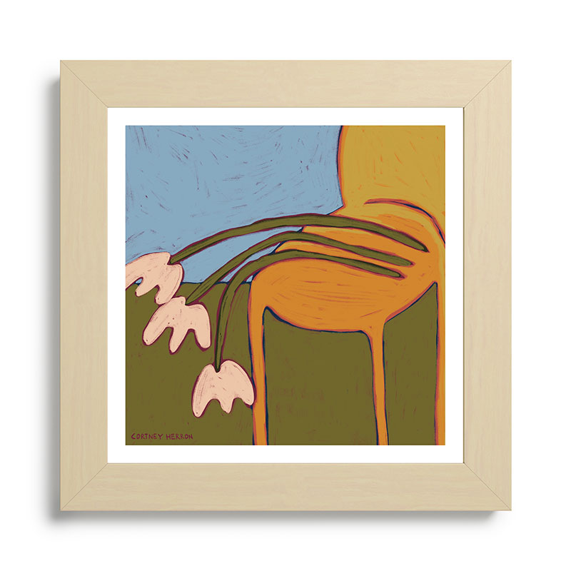 3 Flowers Framed Art Print