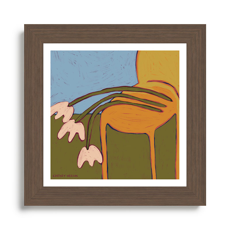3 Flowers Framed Art Print