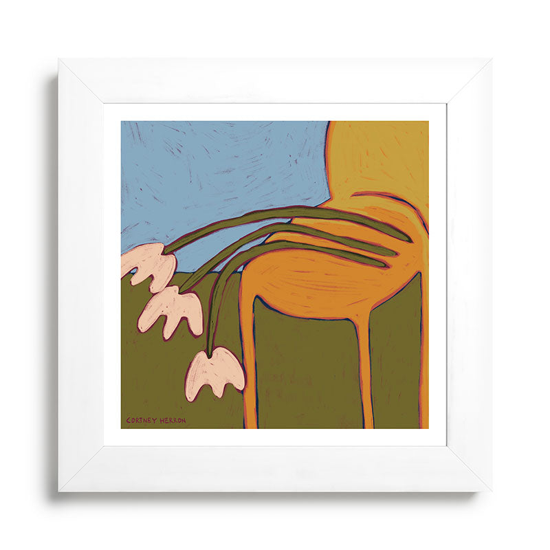3 Flowers Framed Art Print