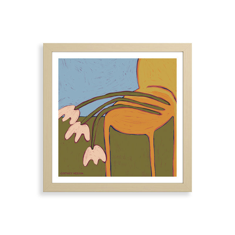 3 Flowers Framed Art Print