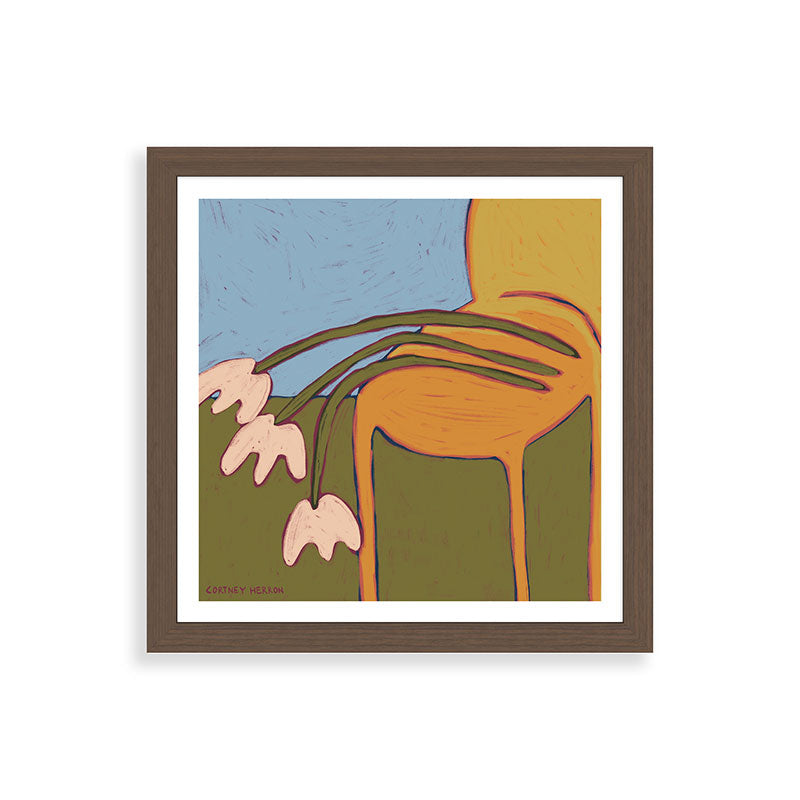 3 Flowers Framed Art Print