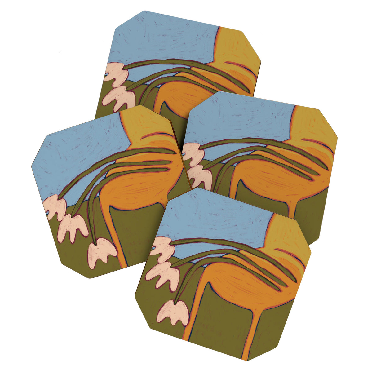 3 Flowers Coaster