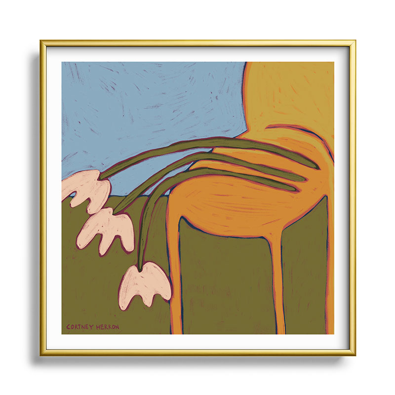 3 Flowers Framed Art Print
