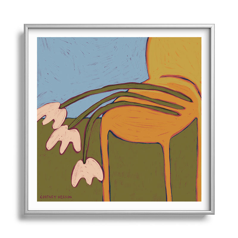3 Flowers Framed Art Print