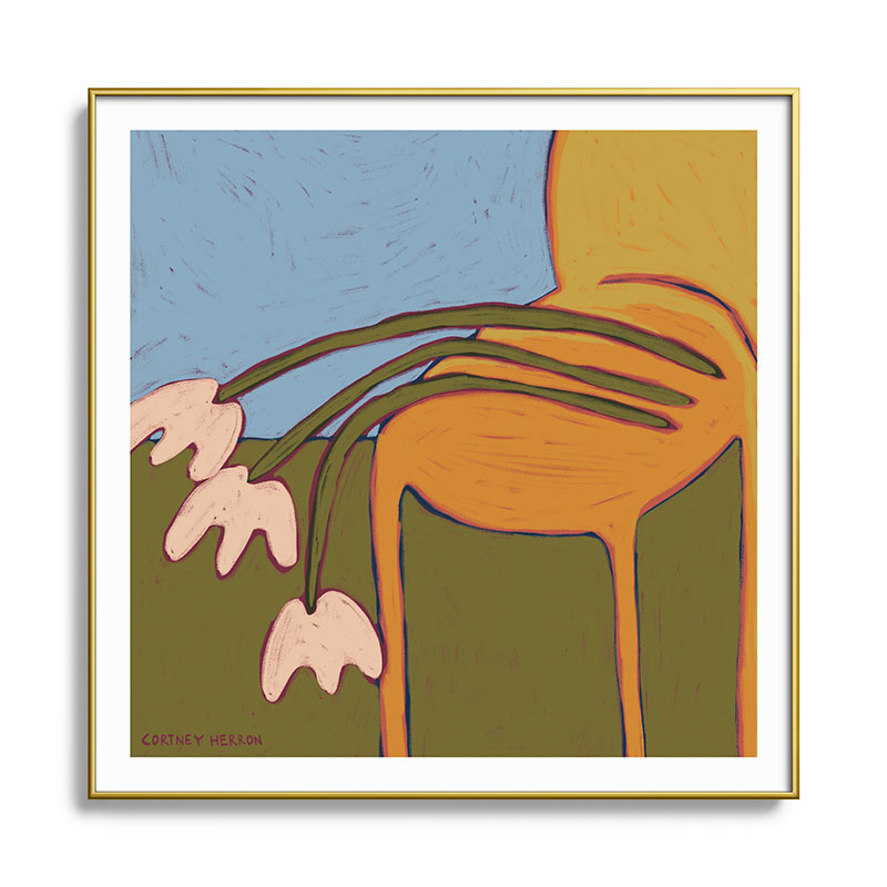 3 Flowers Framed Art Print
