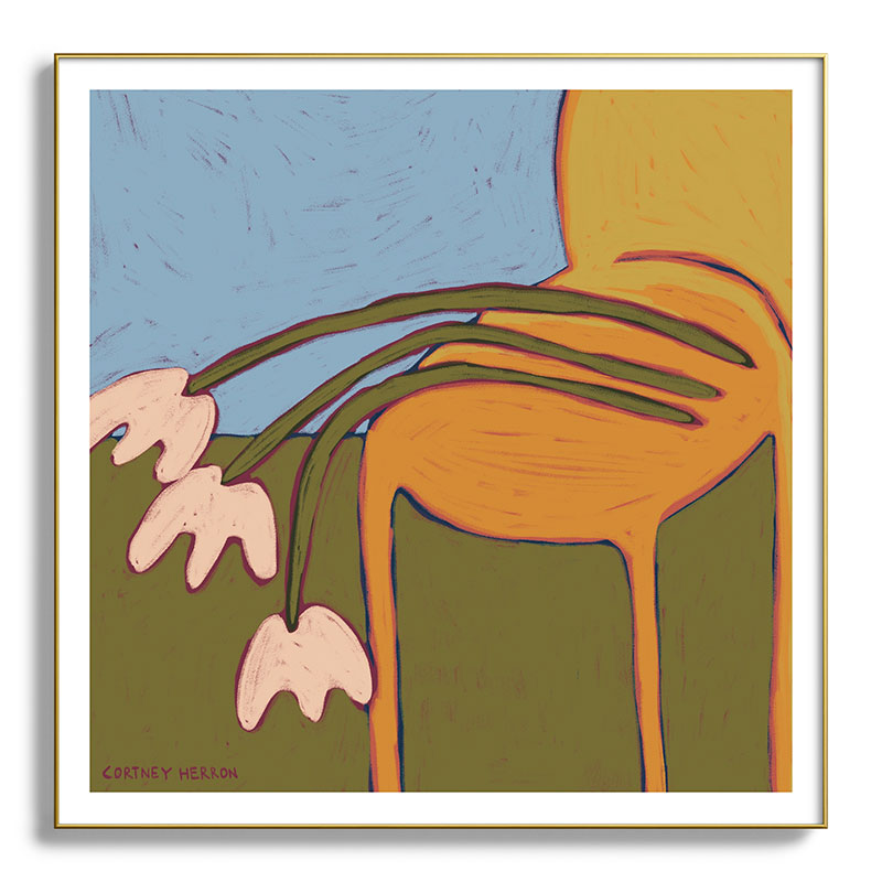 3 Flowers Framed Art Print