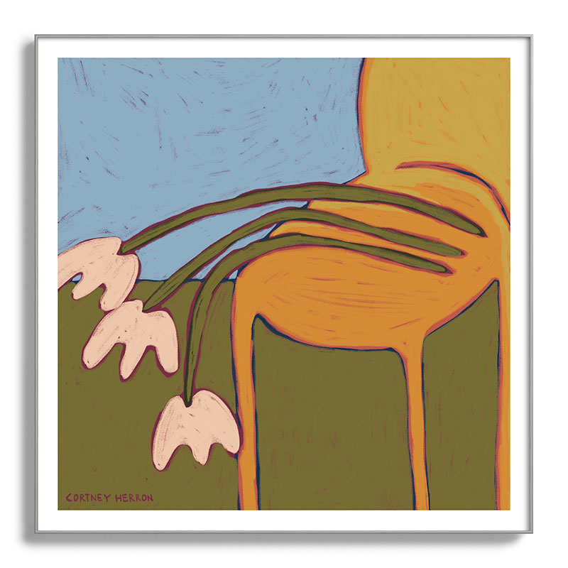3 Flowers Framed Art Print