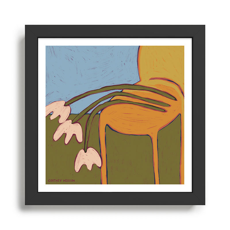 3 Flowers Framed Art Print