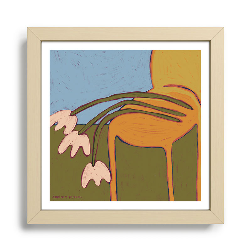3 Flowers Framed Art Print
