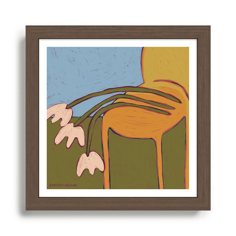 3 Flowers Framed Art Print