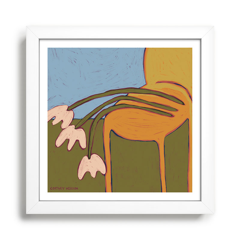 3 Flowers Framed Art Print