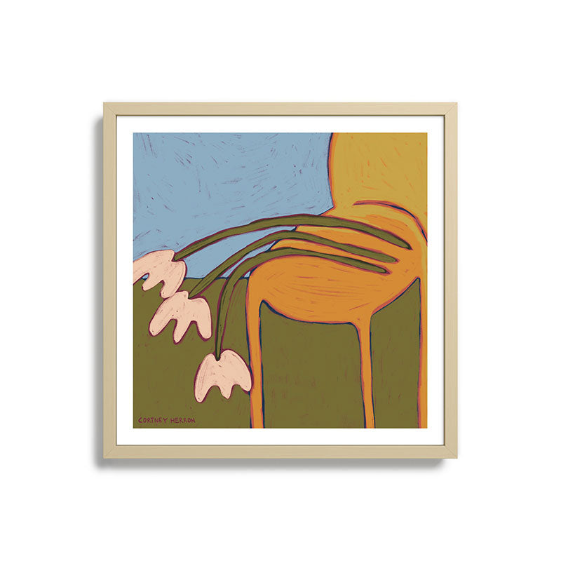 3 Flowers Framed Art Print