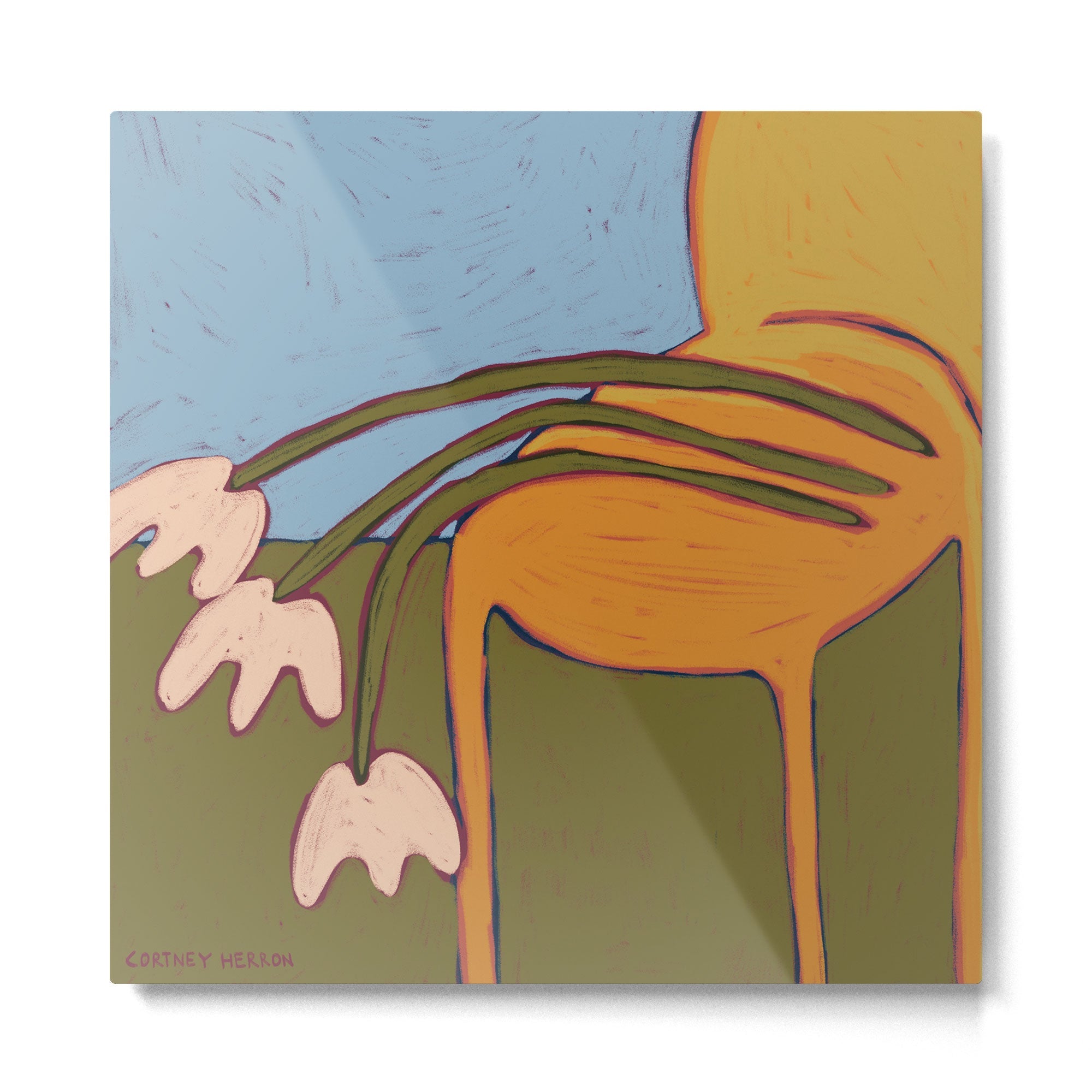 3 Flowers Metal Print