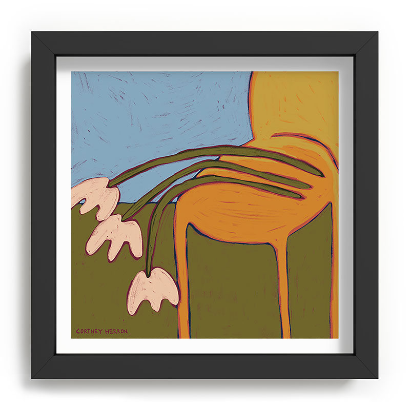 3 Flowers Framed Art Print