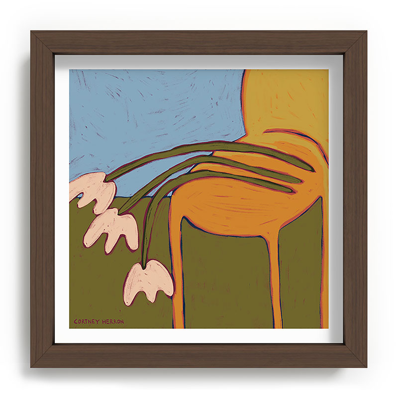 3 Flowers Framed Art Print