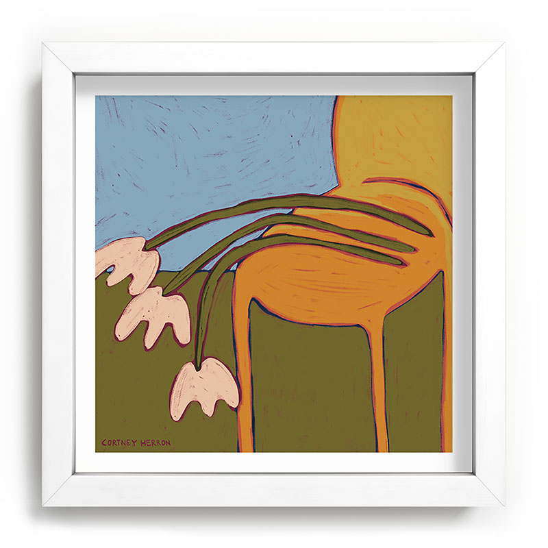 3 Flowers Framed Art Print