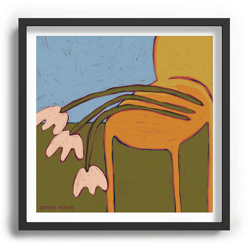 3 Flowers Framed Art Print