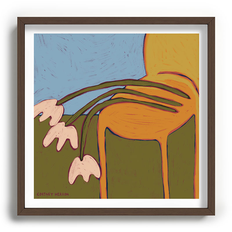 3 Flowers Framed Art Print