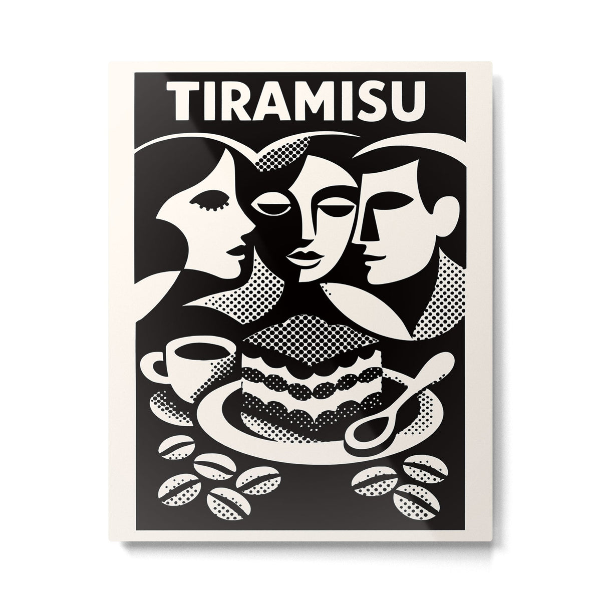 1920s Tiramisu Art Deco Metal Print