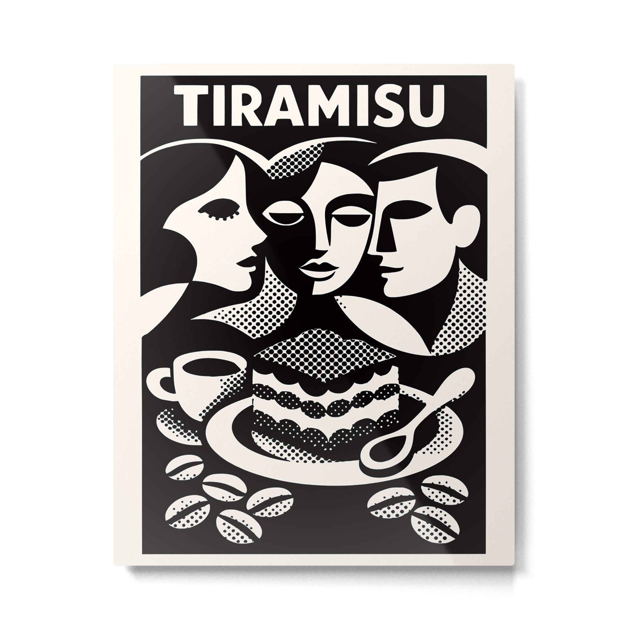 1920s Tiramisu Art Deco Metal Print