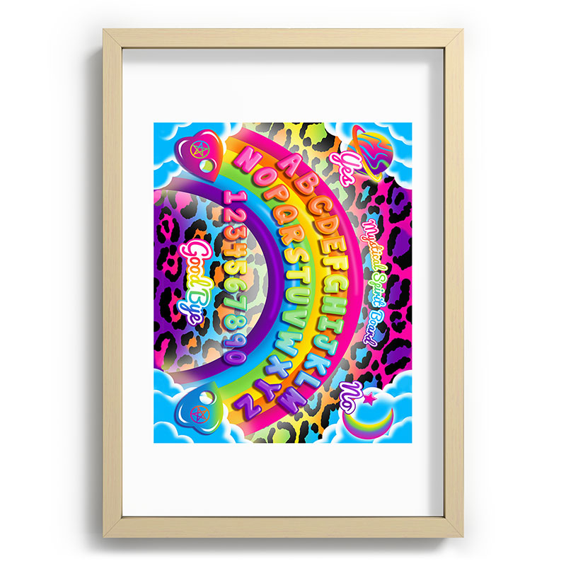 1997 Neon Rainbow Spirit Board Framed Art Print