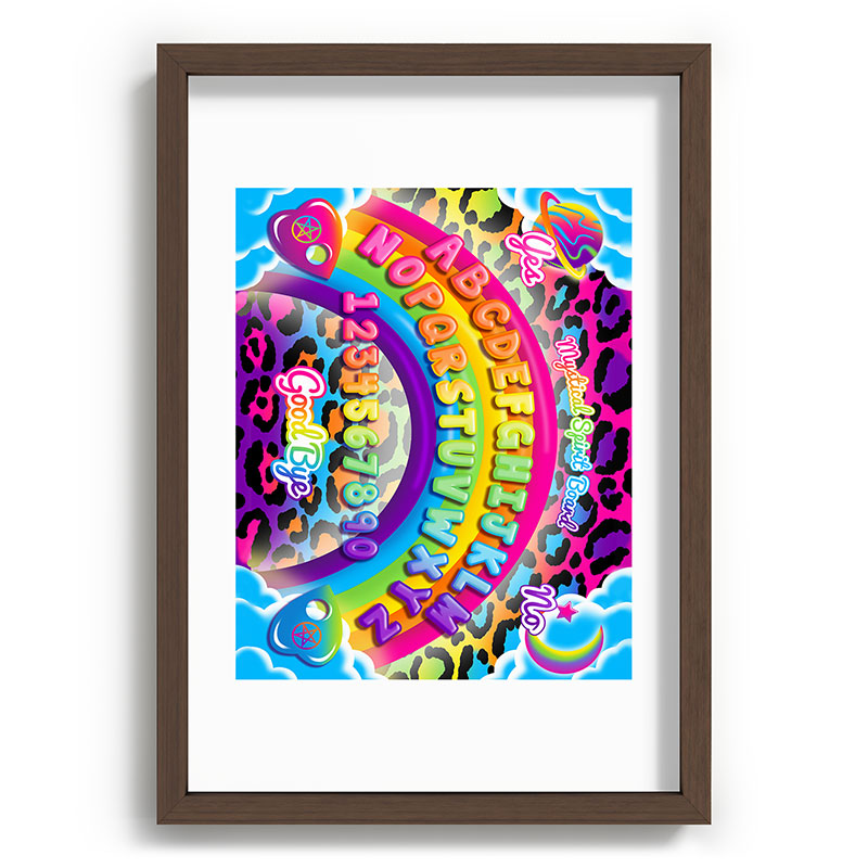 1997 Neon Rainbow Spirit Board Framed Art Print