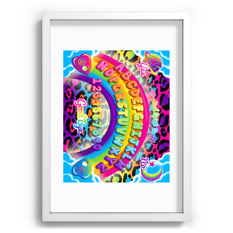 1997 Neon Rainbow Spirit Board Framed Art Print