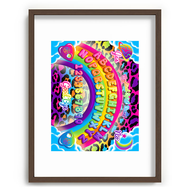 1997 Neon Rainbow Spirit Board Framed Art Print