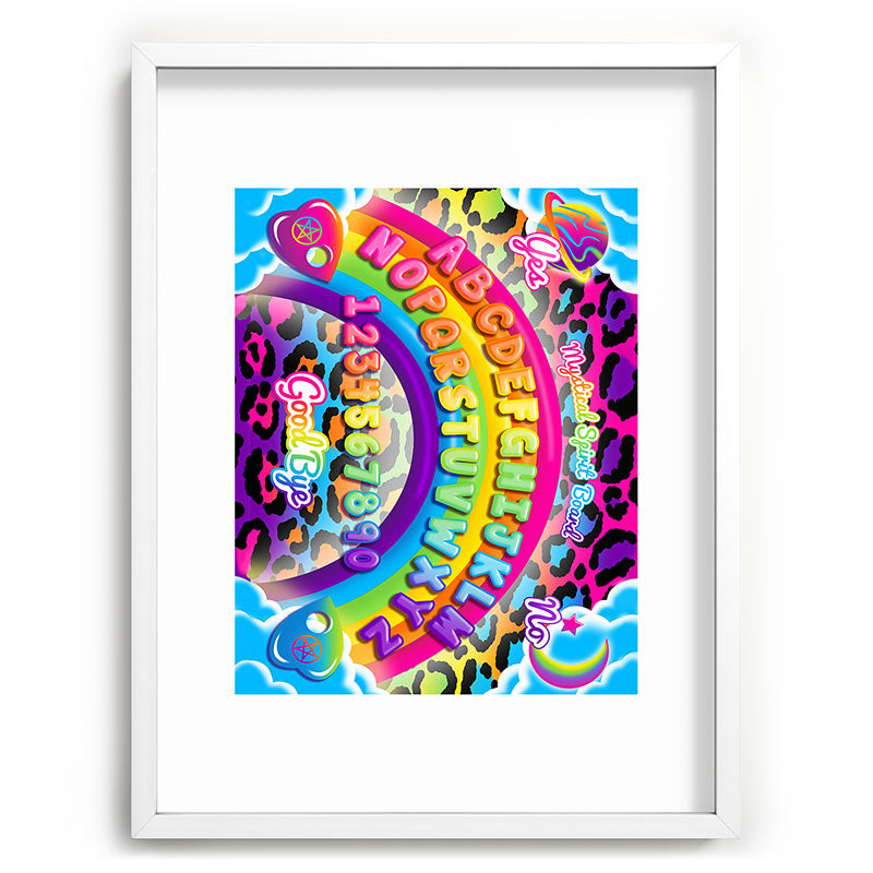 1997 Neon Rainbow Spirit Board Framed Art Print