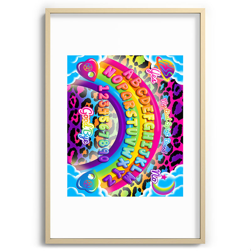 1997 Neon Rainbow Spirit Board Framed Art Print