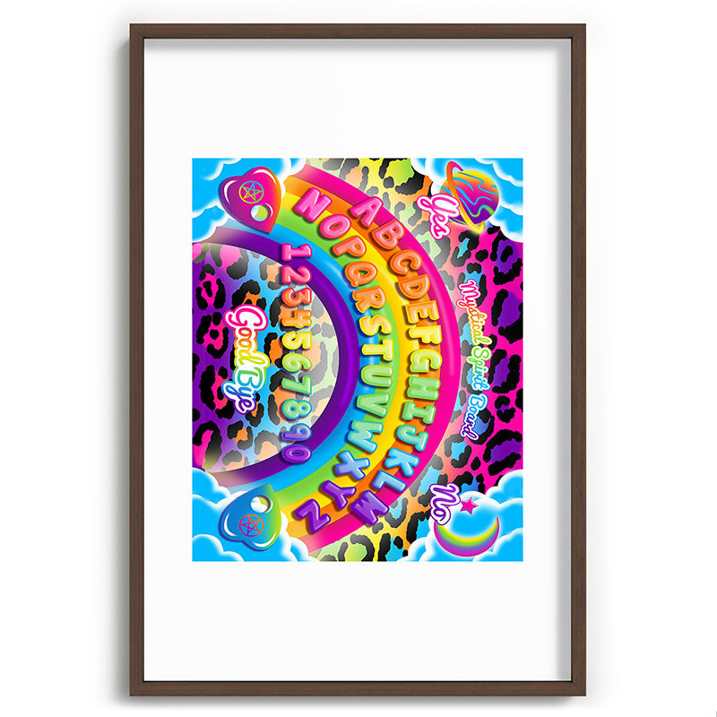 1997 Neon Rainbow Spirit Board Framed Art Print