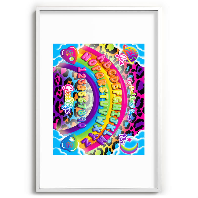 1997 Neon Rainbow Spirit Board Framed Art Print