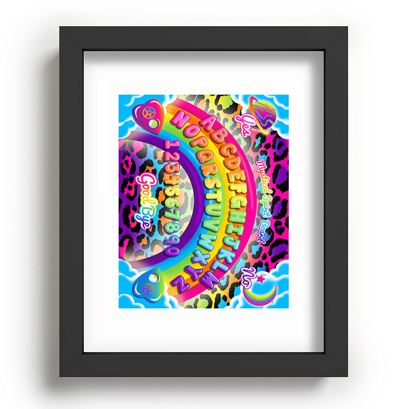 1997 Neon Rainbow Spirit Board Framed Art Print