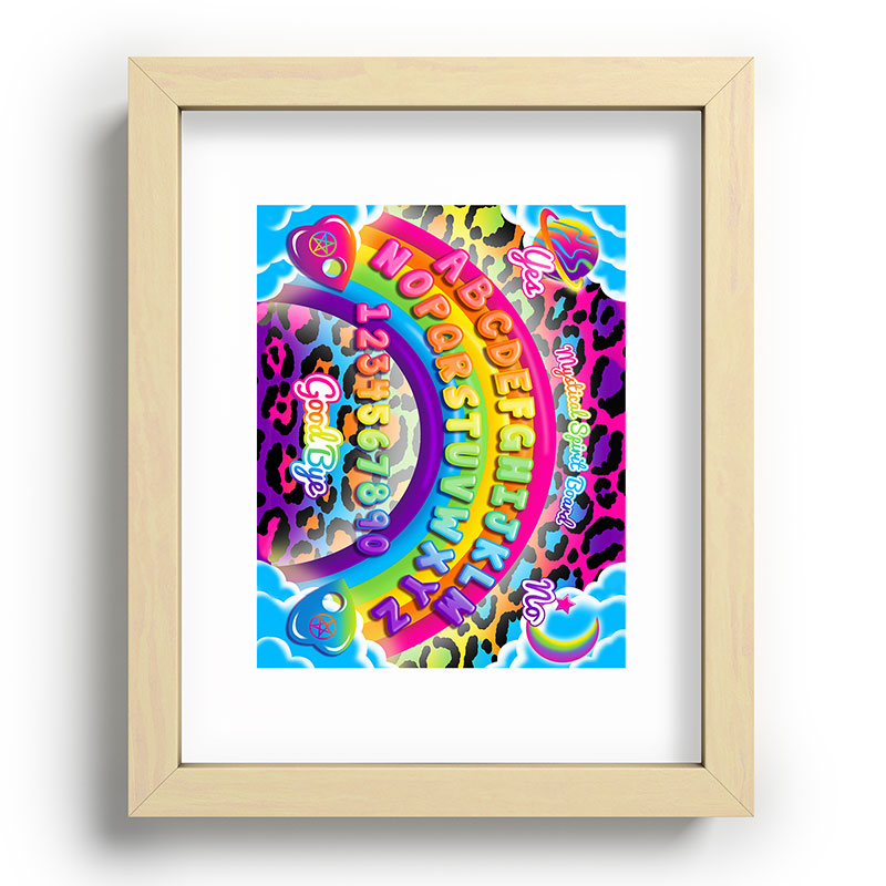 1997 Neon Rainbow Spirit Board Framed Art Print