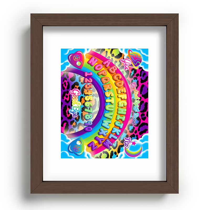 1997 Neon Rainbow Spirit Board Framed Art Print