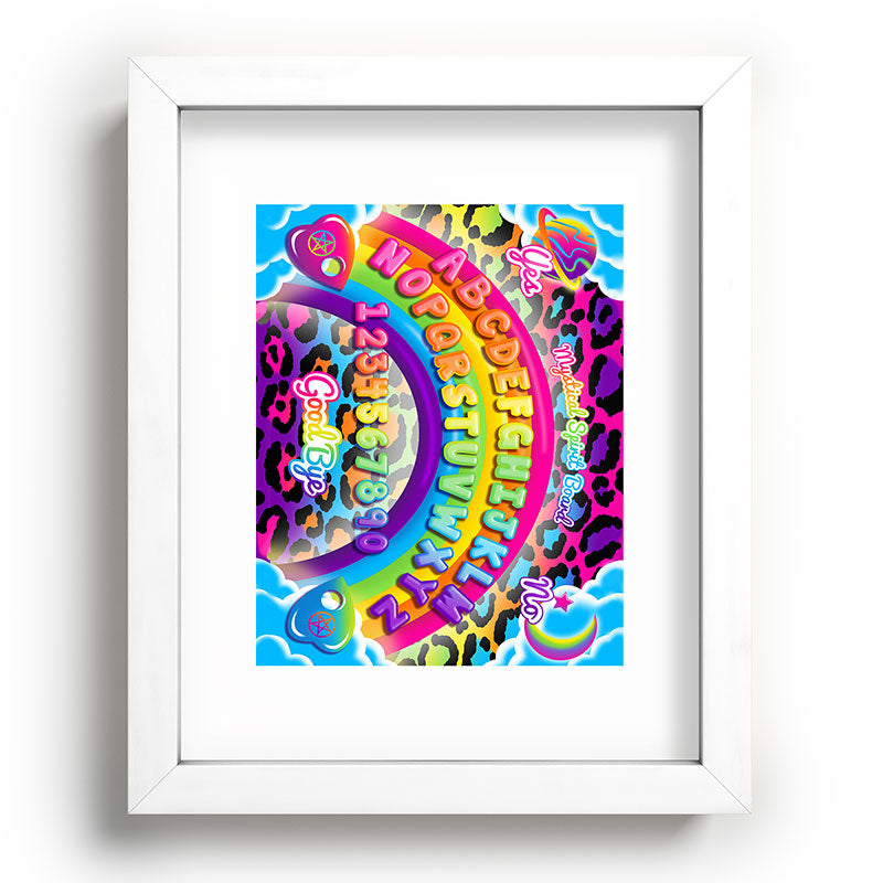 1997 Neon Rainbow Spirit Board Framed Art Print