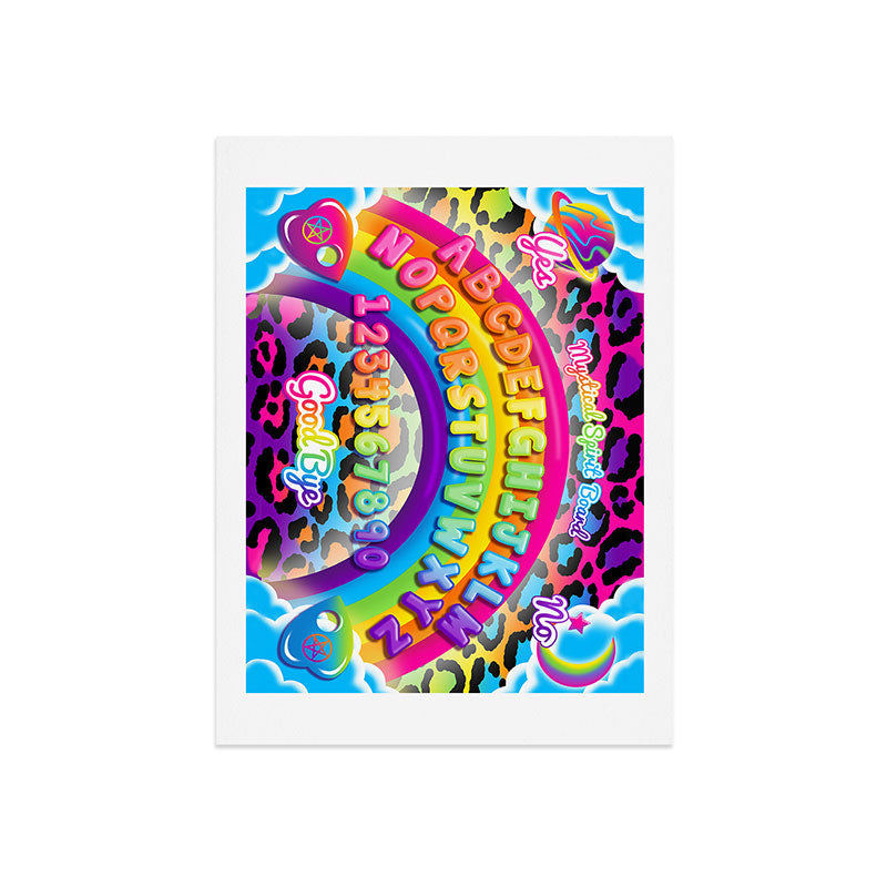 1997 Neon Rainbow Spirit Board Art Print