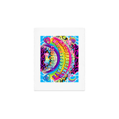 1997 Neon Rainbow Spirit Board Art Print
