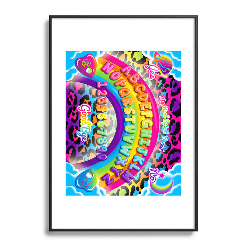 1997 Neon Rainbow Spirit Board Framed Art Print