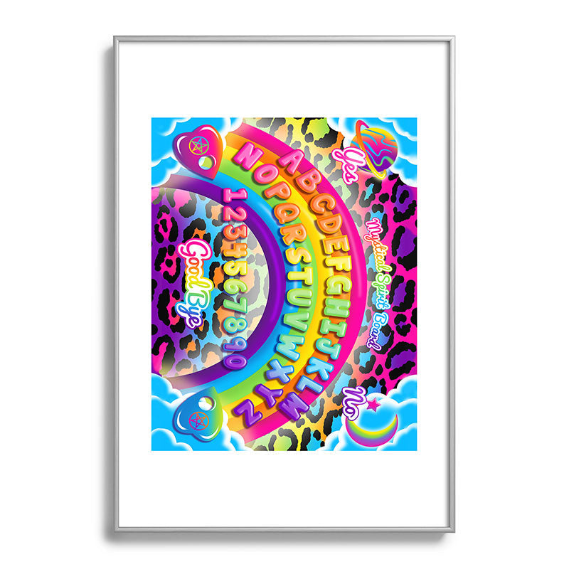 1997 Neon Rainbow Spirit Board Framed Art Print