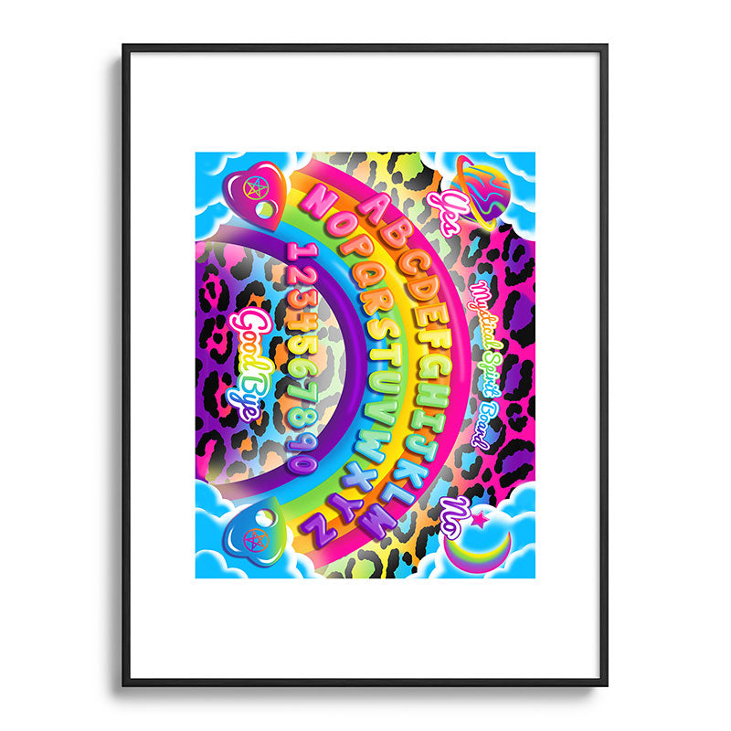 1997 Neon Rainbow Spirit Board Framed Art Print
