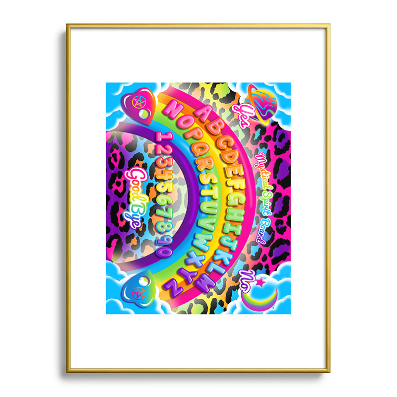 1997 Neon Rainbow Spirit Board Framed Art Print